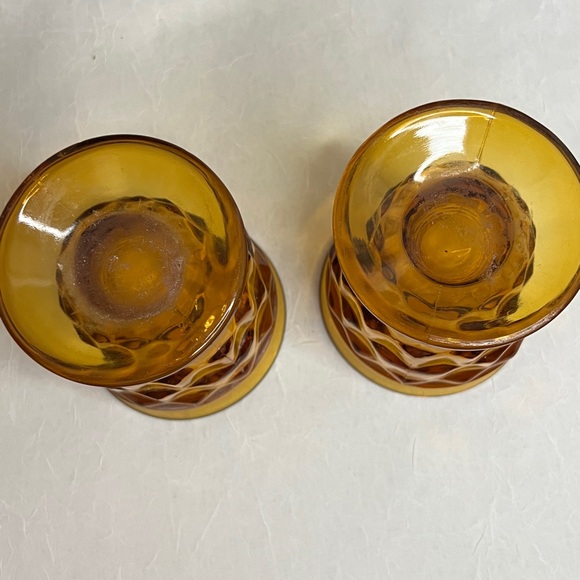 Whitehall GlassAmber Glass Goblets Set of 2 - Picture 7 of 7